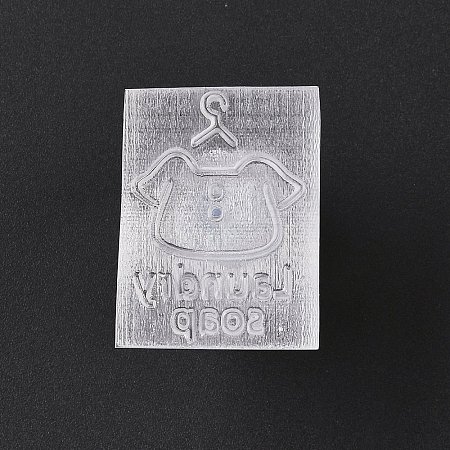 Clear Acrylic Soap Stamps with Big Handles DIY-XCP0003-88A-1