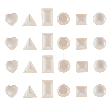 Opaque Resin Cabochons RESI-CJ0001-122-1