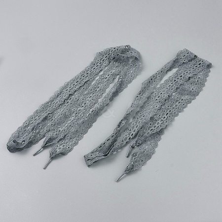 Polyester Lace Shoelaces FIND-WH0126-801C-1