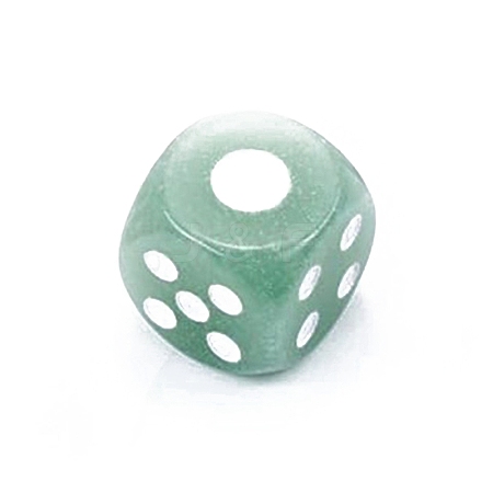 Natural Green Aventurine Carved Cube Dice PW-WG57879-05-1