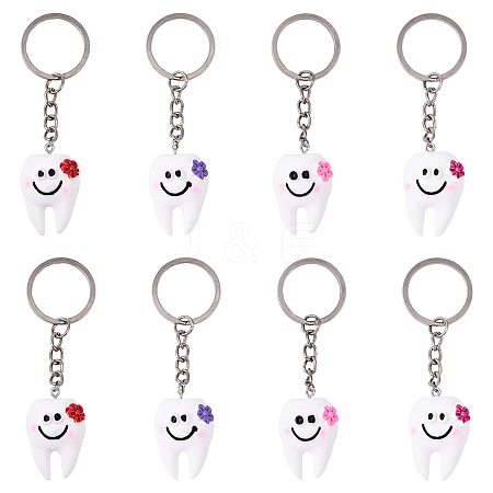 10Pcs Resin Keychain KEYC-YW00211-1