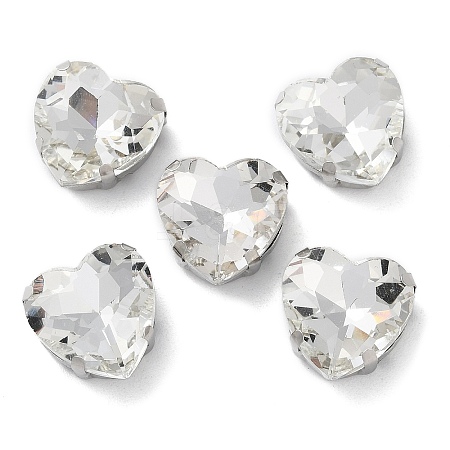 Heart Sew on Rhinestone RGLA-L028-04C-01-1