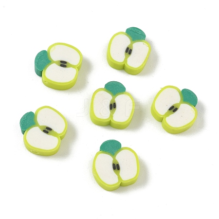 Fruit & Vegetable Theme Handmade Polymer Clay Beads CLAY-F006-02P-1