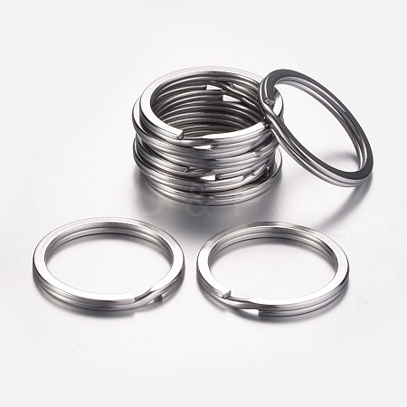 Tarnish Resistant 304 Stainless Steel Keychain Clasps LS-KEYC-D049-03-1