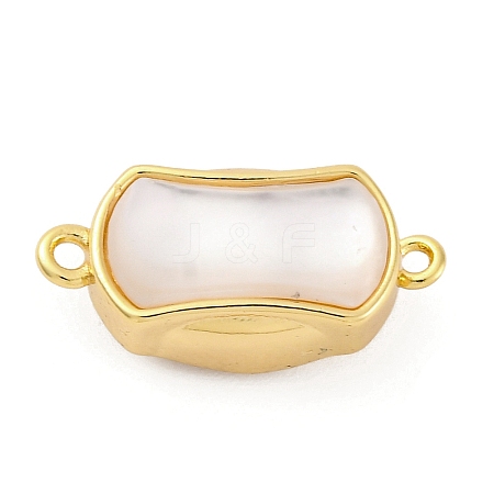Rectangle Brass Box Clasps KK-P291-48G-02-1