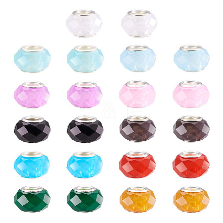 Mega Pet 110Pcs 11 Colors Resin European Beads RPDL-MP0001-01-1