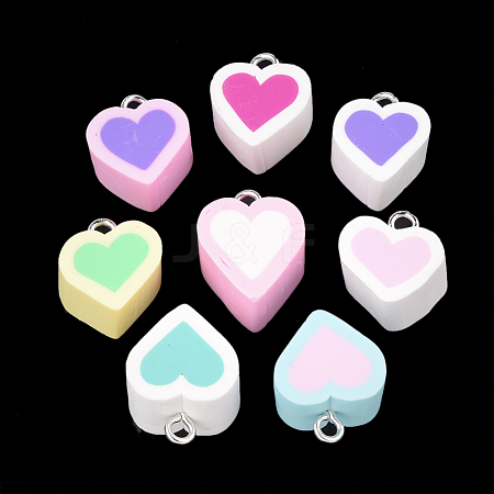 Handmade Polymer Clay Pendants X-CLAY-T013-10-1