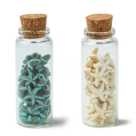 2Pcs Transparent Glass Wishing Bottle Decoration PALLOY-JF03374-1