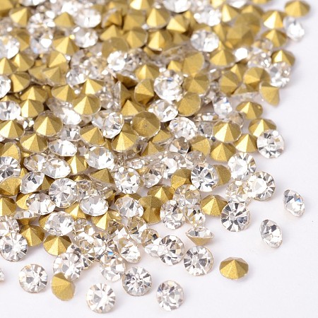 Back Plated Diamond Glass Pointed Rhinestone LS-RGLA-SS28-001-1