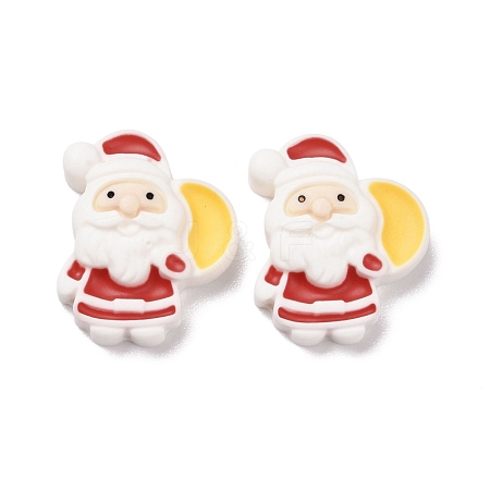 Christmas Theme Opaque Resin Cabochons RESI-G029-A10-1