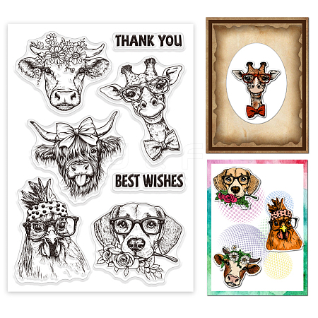 Custom Summer Theme PVC Plastic Clear Stamps DIY-WH0631-0758-1