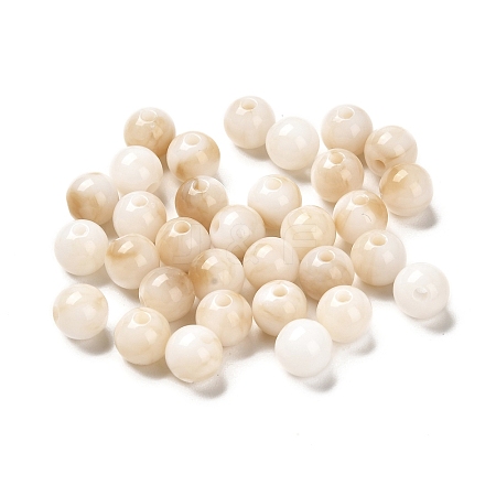 Imitation Jade Acrylic Beads X1-MACR-G066-01G-1