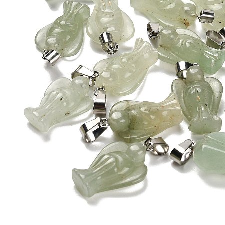 Natural Green Aventurine Pendants G-B127-10P-13-1