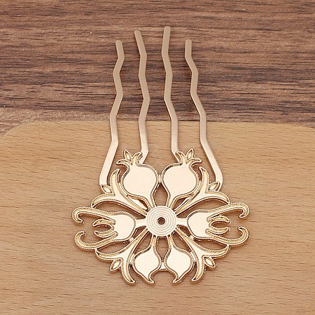 Alloy Hair Comb Finding PW-WGAD31C-03-1