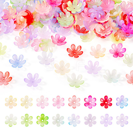 169Pcs Transparent Plastic Bead Caps KY-TA0001-57-1