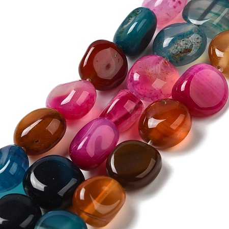 Natural Agate Beads Strands G-H295-D01-07-1