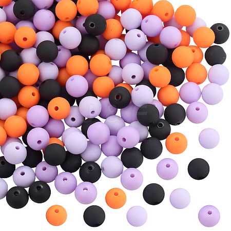 Rubberized Style Imitated Silicone Acrylic Beads MACR-PA0001-06C-04-1