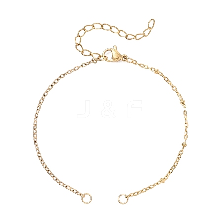 304 Stainless Steel Cable Chain and Satellite Chain Bracelet Making AJEW-JB01479-1