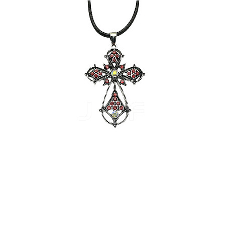 Cross Zinc Alloy Pendant Necklace VJ0126-08-1