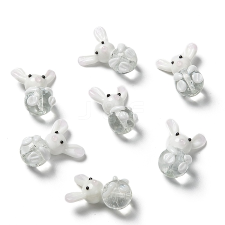 Handmade Bunny Lampwork Beads LS-LAMP-P051-J01-1