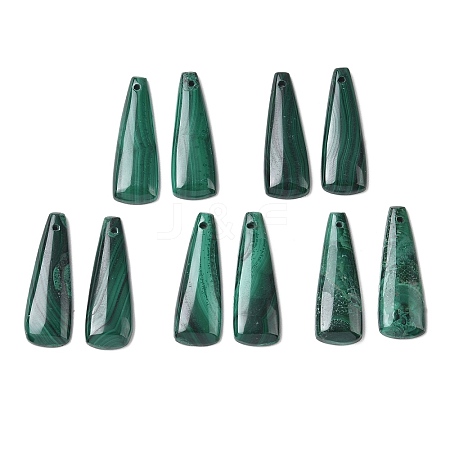 Natural Malachite Pendants G-B187-01A-05-1