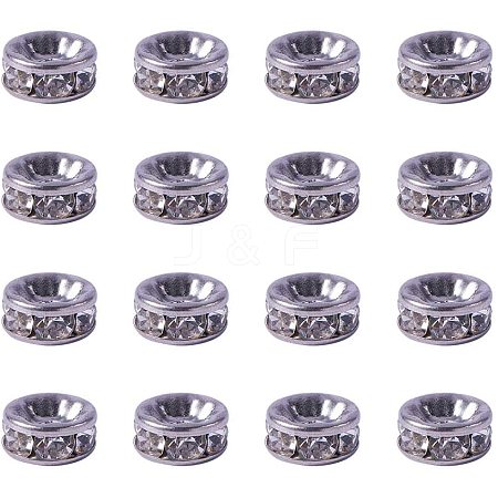 304 Stainless Steel Rhinestone Bead Spacers STAS-PH0001-02P-1