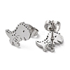 Non-Tarnish 304 Stainless Steel Stud Earrings X-EJEW-B022-06P-2