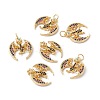 Rack Plating Brass Micro Pave Colorful Cubic Zirconia Pendants ZIRC-C040-48A-G-4