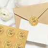 34 Sheets Self Adhesive Gold Foil Embossed Stickers DIY-WH0509-076-6