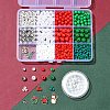 Christmas Theme DIY Acrylic & Plastic & Glass Seed Beads Bracelet Kits DIY-FS0006-55-7