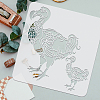 PET Hollow Out Drawing Painting Stencils DIY-WH0391-0330-3