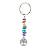 Chakra Natural Gemstone Chips Keychains KEYC-JKC00550-01-1