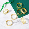 AHADEMAKER 8Pcs Iron Napkin Rings AJEW-GA0004-58-4