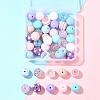 DIY Round Acrylic & Resin Jewelry Making Findings Kits DIY-FS0007-63-7