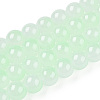 Baking Paint Imitation Jade Glass Round Bead Strands X1-DGLA-N003-8mm-02-1-1