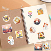 50Pcs Plant Theme PVC Self Adhesive Cartoon Stickers X-STIC-B001-12-8