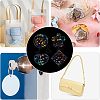 16Pcs 4 Style Transparent Acrylic Pendants FIND-NB0002-58-6