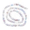 Gradient Color Electroplate Glass Bead Strands X1-GLAA-E042-03A-2