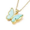 Brass Pendant Necklaces NJEW-L146-32-6