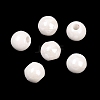 Glazed Porcelain Round Beads PORC-S489-8mm-01-2