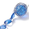 Glass Round & Octagonal Beads Hanging Suncatchers HJEW-JM04617-01-5