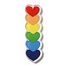 Printed Pride Rainbow Acrylic Big Pendants OACR-L018-15B-1