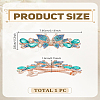 1Pc Alloy Rhinestone Hair Barrettes PHAR-LP0001-34D-2