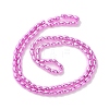 Electroplate Beads Strands X-EGLA-H104-02C-2