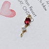 Brass Micro Pave Cubic Zirconia Pendants KK-TAC0010-04G-06-1