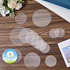 240Pcs 6 Styles Transparent Plastic Film for Badge DIY-CP0013-94-4