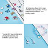 SUPERFINDINGS 48Pcs 12 Color Alloy Butterfly Pendants PALLOY-FH0001-76-4