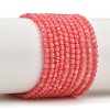 Dyed Synthetic Rhodochrosite Beads Strands GG-CBA0389-A03-2mm-2