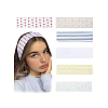 6Pcs 6 Colors Cotton & Spandex Elastic Headbands OHAR-DJ0001-21-1