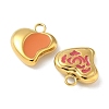 304 Stainless Steel Enamel Pendants STAS-K306-29G-2